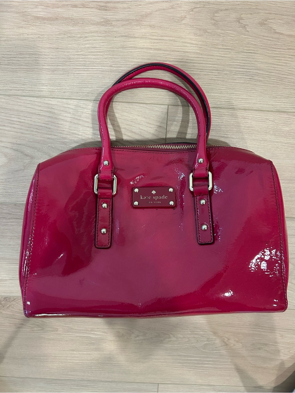 kate spade Hot Pink Patent Leather Satchel